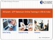 SSCyient - QTP Selenium Online Training in USA & India
