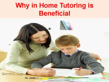 In Home Tutoring Novi