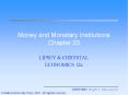 Money and Monetary Institutions Chapter 20 PowerPoint PPT Presentation