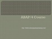 IMPORTANCE OF ABAP