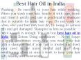 Best Hair Oil in India PowerPoint PPT Presentation