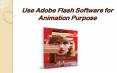 Use Adobe Flash Software for Animation Purpose PowerPoint PPT Presentation
