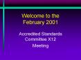 Welcome to the February 2001 PowerPoint PPT Presentation