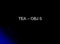 TEA  PowerPoint PPT Presentation