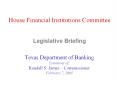 Legislative Briefing PowerPoint PPT Presentation