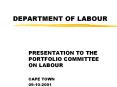 DEPARTMENT OF LABOUR PowerPoint PPT Presentation
