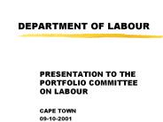 DEPARTMENT OF LABOUR