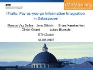 iTrails: Pay-as-you-go Information Integration in Dataspaces