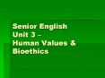 Senior English Unit 3  PowerPoint PPT Presentation