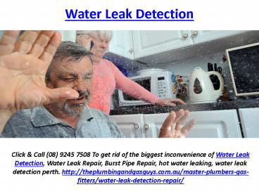 Water Leak Detection