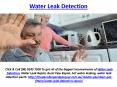 Water Leak Detection PowerPoint PPT Presentation