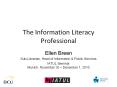 The Information Literacy Professional PowerPoint PPT Presentation