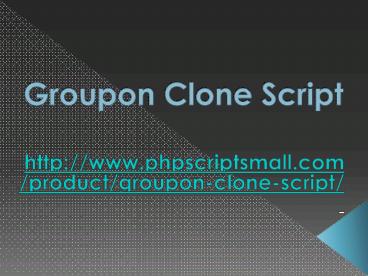 Groupon Clone Script