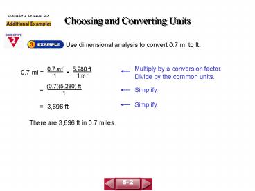 Choosing and Converting Units