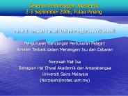 Panel 2: Amalan Terbaik Dalam Pengurusan Akademik