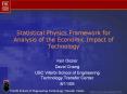 Statistical Physics Framework for Analysis of the Economic Impact of Technology PowerPoint PPT Presentation
