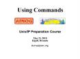 Using Commands PowerPoint PPT Presentation