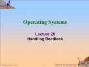 Module 7:  Process Synchronization