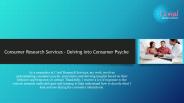 Consumer Research Services – Delving into Consumer Psyche