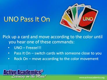 UNO Pass It On