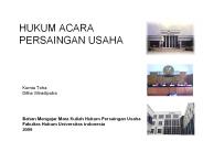 HUKUM ACARA PERSAINGAN USAHA