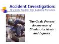 Accident Investigation: Why Similar Accidents Keep Duplicating Themselves PowerPoint PPT Presentation