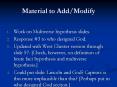 Material to Add/Modify PowerPoint PPT Presentation