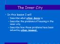 The Inner City PowerPoint PPT Presentation
