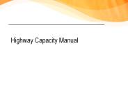 Highway Capacity Manual