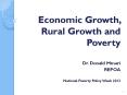 Economic Growth, Rural Growth and Poverty PowerPoint PPT Presentation