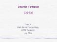 Internet / Intranet CIS-536 PowerPoint PPT Presentation