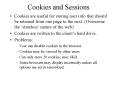 Cookies and Sessions PowerPoint PPT Presentation