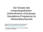 Der Einsatz des computergest