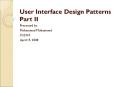 User%20Interface%20Design%20Patterns%20Part%20II PowerPoint PPT Presentation