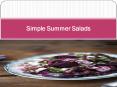 Simple Summer Salads PowerPoint PPT Presentation