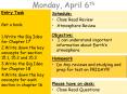 Monday, April 6th PowerPoint PPT Presentation