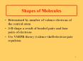 Shapes of Molecules PowerPoint PPT Presentation