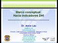Marco conceptual: Hacia indicadores DHI PowerPoint PPT Presentation