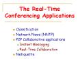 The Real-Time Conferencing Applications PowerPoint PPT Presentation