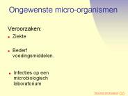 Ongewenste micro-organismen