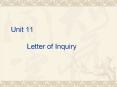 Unit 11        Letter of Inquiry PowerPoint PPT Presentation