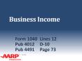 Business Income PowerPoint PPT Presentation