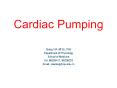 Cardiac Pumping PowerPoint PPT Presentation
