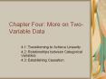 Chapter Four: More on Two-Variable Data PowerPoint PPT Presentation