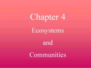 Ecosystems