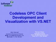 Codeless OPC Client Development and Visualization with VS.NET