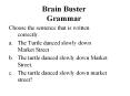 Brain Buster Grammar PowerPoint PPT Presentation