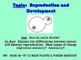 Topic: Reproduction and Development PowerPoint PPT Presentation