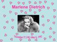 Marlene Dietrich PowerPoint PPT Presentation