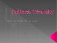 Cultural Diversity PowerPoint PPT Presentation